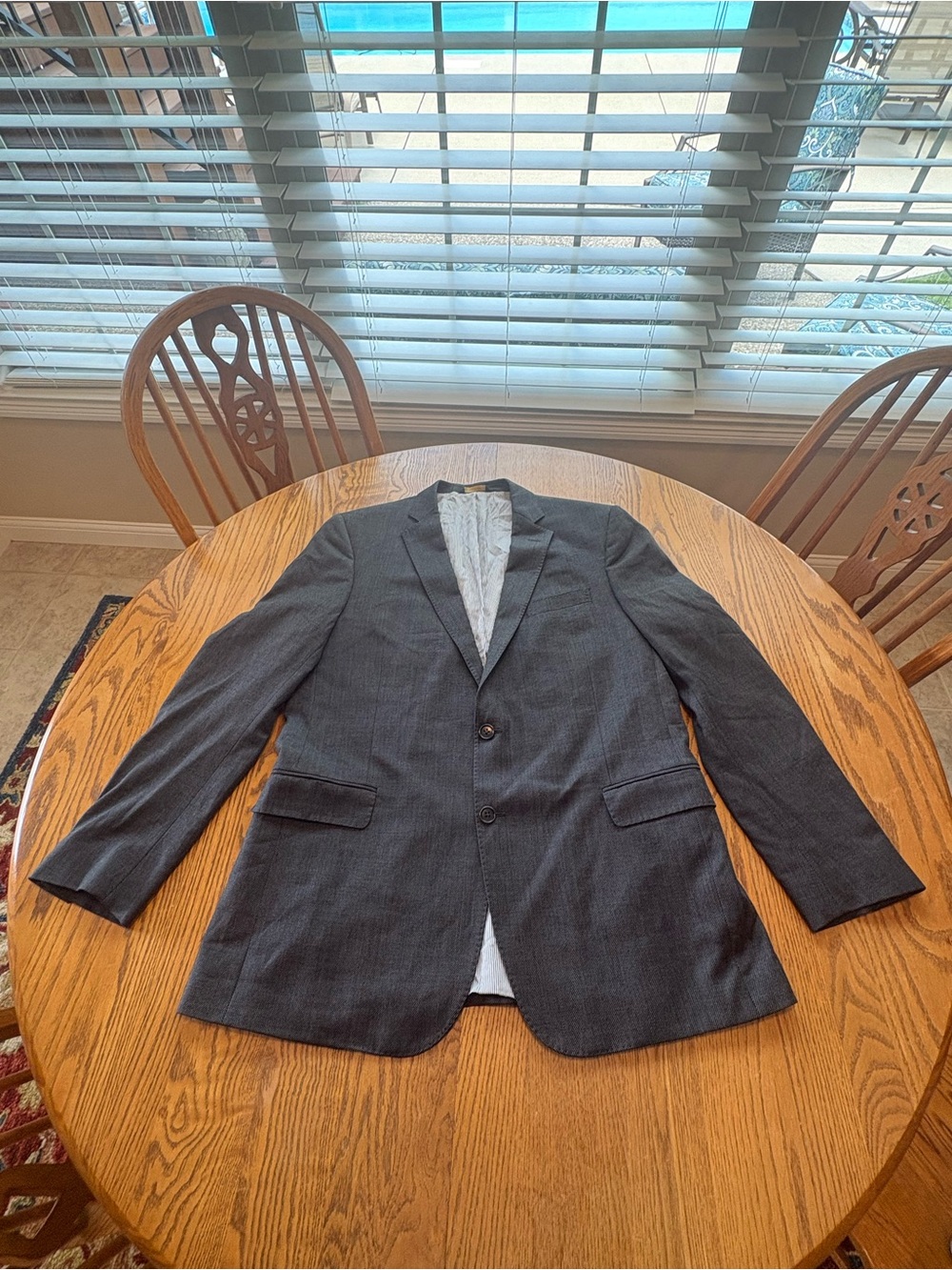 Brooks Brothers Blazer Mens 44L Regent Fit‎ Explorer Wool Blend Suit Jacket Gray